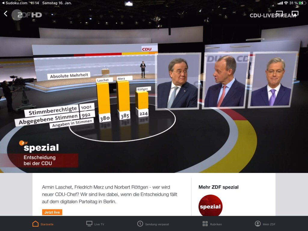 ThorstenHalm's tweet photo. Armin Laschet wird neuer Parteivorsitzender der CDU https://t.co/P0AmBjHMnl