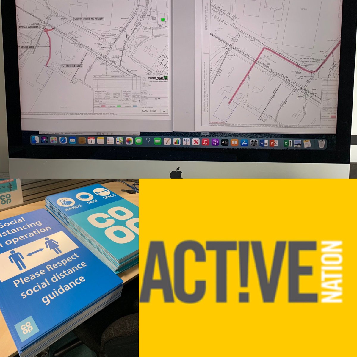 Busy week on FM works, printing posters for staff awareness at the Coop, plus energy review. New HV/LV supplies working with various clients requirements for upgrade and new business plans. To further planing for Active Nation Covidsafe future reopening date.....