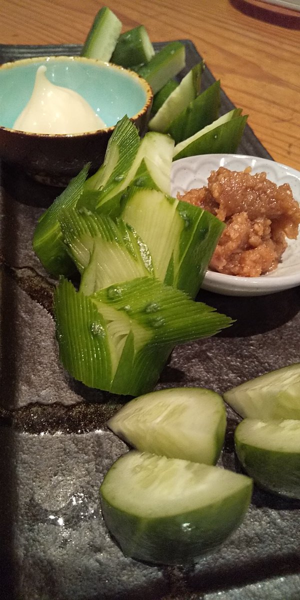 鈴きん Auf Twitter やりいか刺身 薬味はワサビより生姜の方が好き 甘味が増すのだ ほうれん草となめこのおひたし たらきくの天ぷら 味噌キュウリには飾り包丁 鈴きん Auf Twitter やりいか刺身 薬味はワサビより生姜の方が好き 甘味が増すのだ ほうれん草となめこのおひたし たらきくの天ぷら 味噌キュウリには飾り包丁