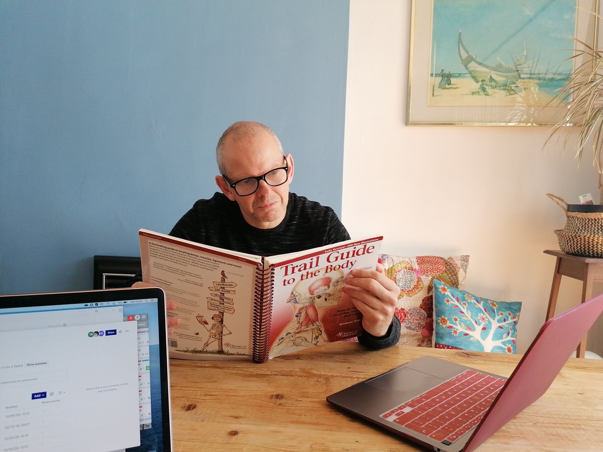 fireandearthuk's tweet photo. Last week should have been the fourth weekend of our sports massage course. As with all education we had to close until further notice for face to face teaching.

Shoutout to John Elliott for teaching his first online lecture :-)
#SportsMassage #sportsmassagecourse #Coventry https://t.co/W3DXWDArYV