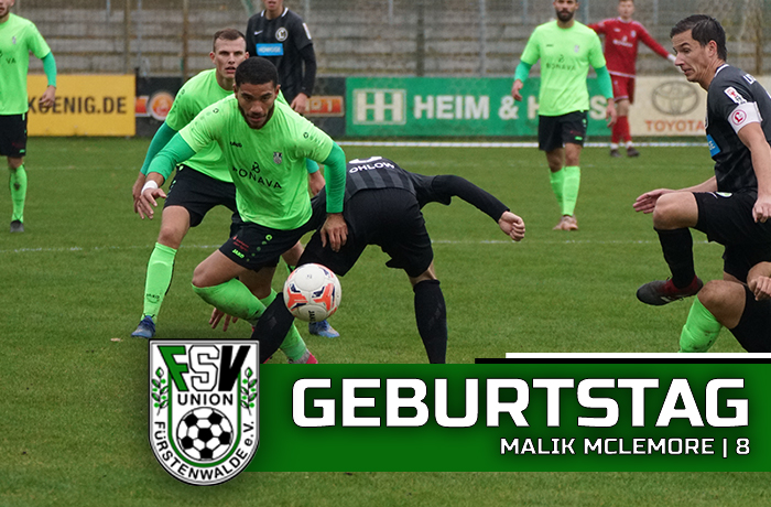 Happy Birthday 🥳

Unsere Nummer 8 - Malik McLemore hat bis jetzt schon 6 Einsätze auf dem Konto und konnte 1 Tor für uns erzielen. 😎💪

Lass dich feiern! 💚