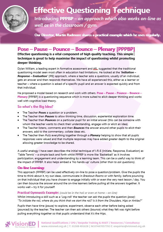 martin_radmore's tweet photo. Introducing PPPBP – an effective questioning technique.
Sharing a resource from our courses & CPD that learners have found really impactful. If it's useful please download for FREE https://t.co/EoPvhtEKhI… #visioned
Please RT https://t.co/1BvEi6C92R