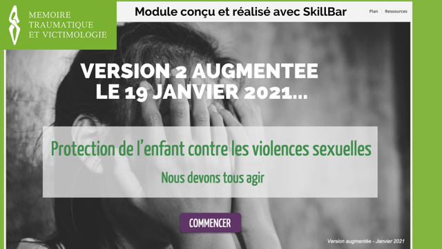 memoiretrauma's tweet photo. @nathparis1974 et ds le module de formation pour protéger les enfants des violences sexuelles qui sera en ligne et accessible gratuitement sur le site mardi 19 janvier réalisé pr notre asso par @ABaudeneau et son équipe #Skillbar ns donnons ttes les infos sur les obligations de signalement https://t.co/aCjbAdqIc6