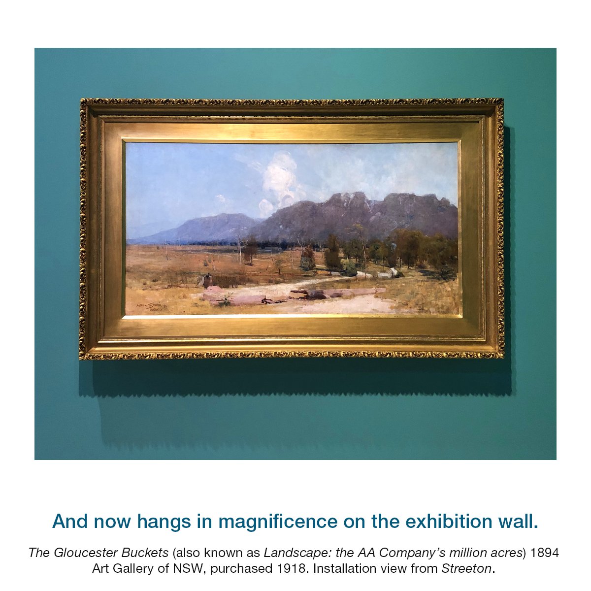 Our  #ArtConservation department worked on this frame for the  #Streeton exhibition, but the painting itself received intensive treatment too! For a  #SlowTV experience, watch senior conservator Simon Ives cleaning 'The Gloucester Buckets' last year:  https://bit.ly/3qoNUkt&nbsp;