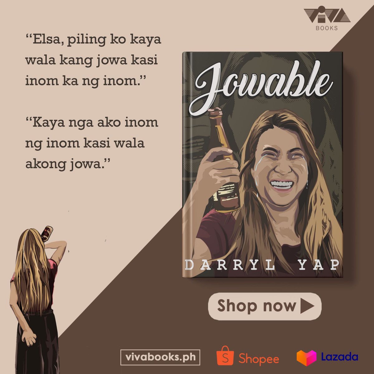 VIVABooks_'s tweet photo. ‘O ‘diba naguluhan ka rin. 🥴 Balikan ang mga linyahang nagpasakit sa ulo, nagpahalakhak, at nagpaiyak mula sa nobela at blockbuster film na Jowable ni Darryl Yap!

🛒🛒🛒
Grab a copy now!

VIVA Books' Website- https://t.co/c1FuAS6xi0 https://t.co/NwQJSzWacy