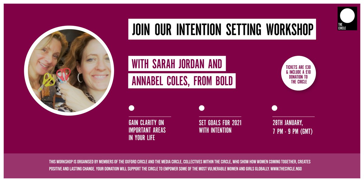 TheMediaCircle's tweet photo. #NewYear and it's challenging to consider setting #goals, but we need them if we are to have #focus and deliver for ourselves and #communities. With @becomebolder we're hosting a special2 hour #workshop on #Intention Setting. 50% off for #keyworkers -book: https://t.co/w3W7Bnfh2v https://t.co/pOb9b1vE0Z