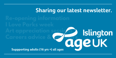 Sharing the latest AgeUK_Islington newsletter #27. 

There’s a fantastic range of activities you can get involved in this month, including #wellbeing workshops, #fitness and painting appreciation sessions! Also #Helpline info &amp; much more! Click to read ✨bit.ly/38JaU7W