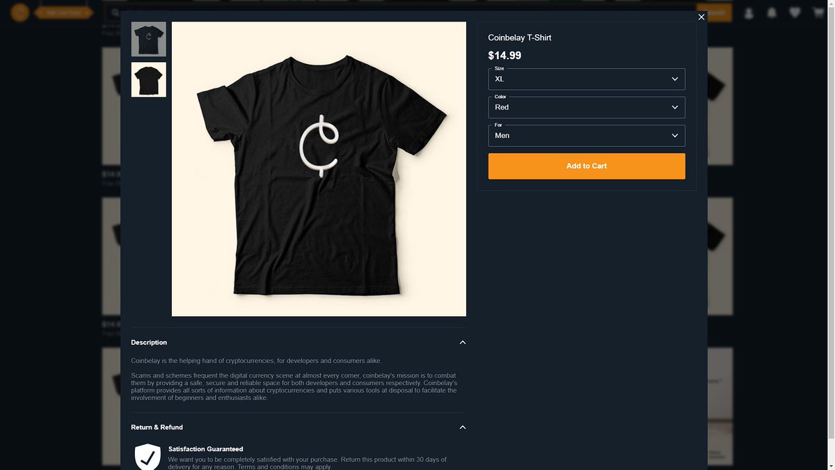 T-Shirts are now available in:

✅ Size: XS, S, M, L &amp; XL
✅ Color: Black, White, Gray, Red, Blue, Green &amp; Pink
✅ For: Babies, Kids, Men &amp; Women

Purchase products with #PayPal, #Bitcoin, #Ethereum, #Litecoin, #Dogecoin, #Rapids, #uPlexa &amp; #RDCToken at coinbelay.store!