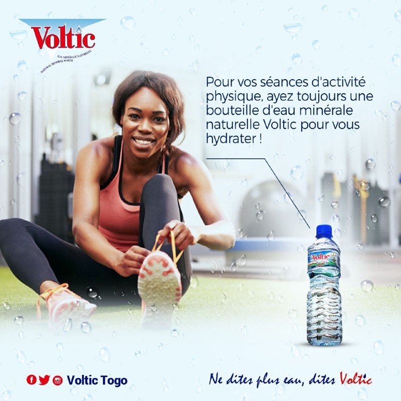 VolticTogo's tweet photo. Avant de démarrer une séance de Yoga, de fitness, de gym, ou n’importe quelle autre activité physique, il faut s’assurer d’avoir sa bouteille d'eau minérale naturelle Voltic sur soi !
#VolticTogo #EauVoltic #SaveurUnique #ISO22000 #EauMineraleNaturelle #VolticSport #TgTwittos https://t.co/rjzraK0Rwn