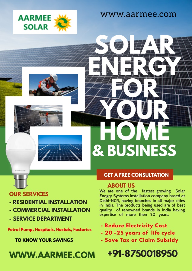 AarmeeSolar's tweet photo. Use Solar, Save Cost https://t.co/Yh30tgzYSR