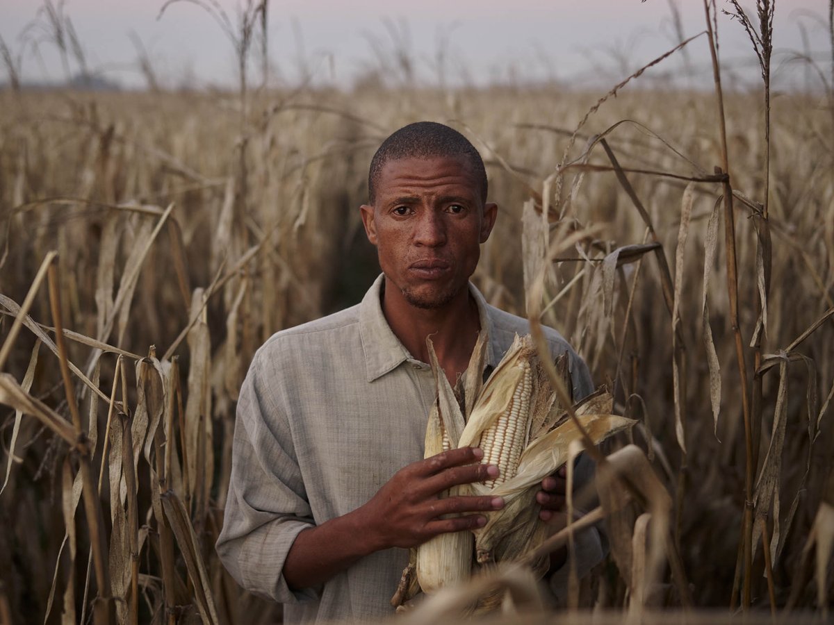 Corn farmer and mechanic Tisha Mthimunye. Buiteplass Delmas, Mpumalanga, South Africa.