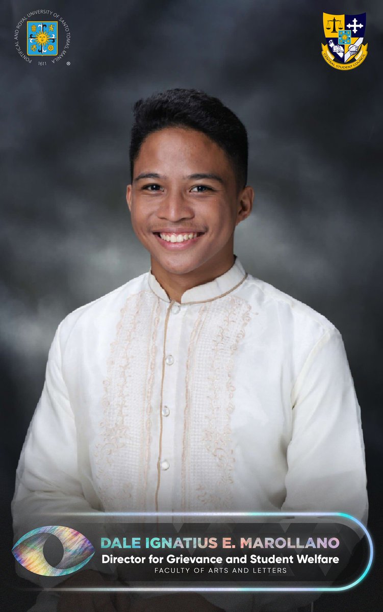 altmarollano's tweet image. I am Dale Marollano of the UST Central Student Council for A.Y. 2020-2021.

We are ready to transcend known and unknown borders in these trying times, and to turn our visions into reality, all in service of the Thomasian student body.

#CSCTranscendingBorders
#CSC2020Vision