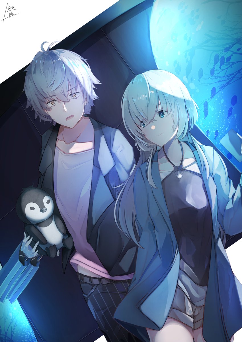 「カドックとアナスタシア×水族館
#FGO #FateGrandOrder 」|有葉米太（非公式）のイラスト