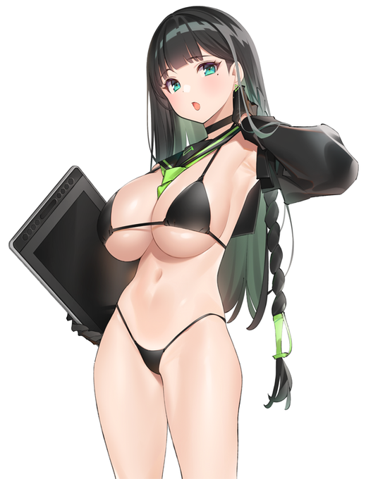 液晶タブレット子_水着 