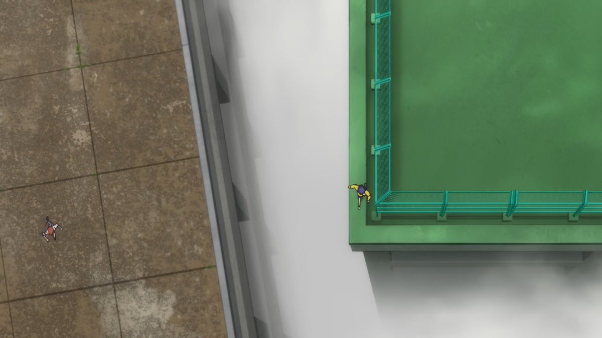 This is her turning point, quite literally. Driven by the guilt of being unable to save the first friend she had ever had, she takes a turn to run across the ledge to take a leap of faith and do something she won't regret.