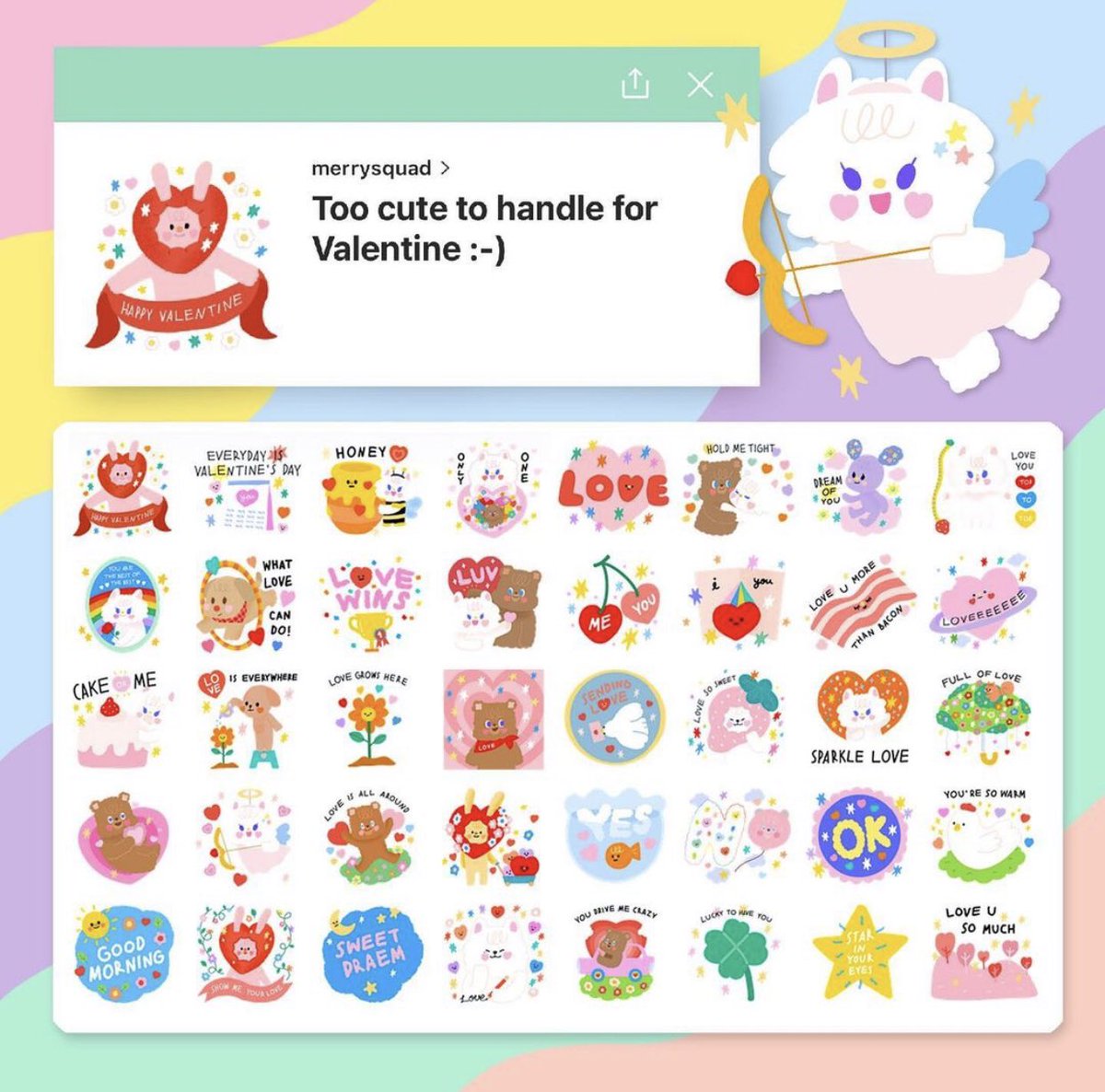 rt แจก 1 คนค่ะ ออกใหม่เต็มไปหมดเลยน้า💖 นี่ก็เป็นสติกเกอร์แงวซะด้วย ทำไงได้นอกจากจัดโปรกรุบกริบไป วันนี้ 12 บาทพอꔛ🧋•₊🎒