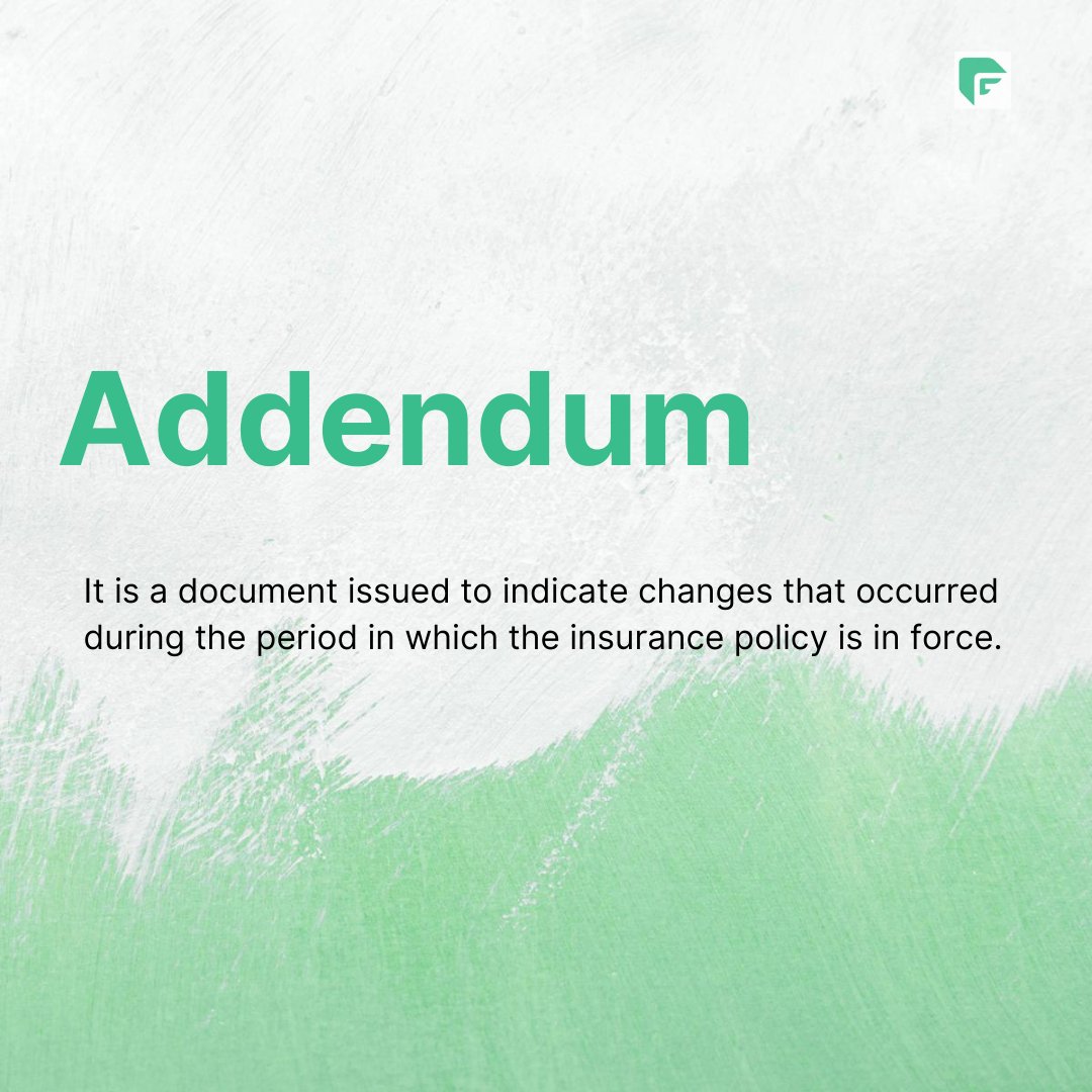Frachtbox_EN's tweet image. In our #dictionary this week, we have included #addendum one of the important documents:

#logisticsterms #online #onlinedictionary #insurance  #insurancepolicy