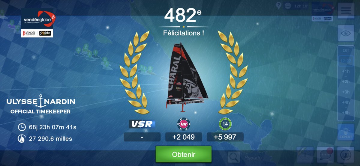 jigibi's tweet photo. #VG2020VR C’est fait !
Arrivé 482eme 🎆🍾🎉
#Top500 en 68j 23h 7m 41s
Moins d’une heure après le vainqueur Tigrou26120 et
4 jours de moins qu’il y a 4 ans !
@VendeeGlobe @VirtualRegatta #VG2020 https://t.co/Y81K02EoGI