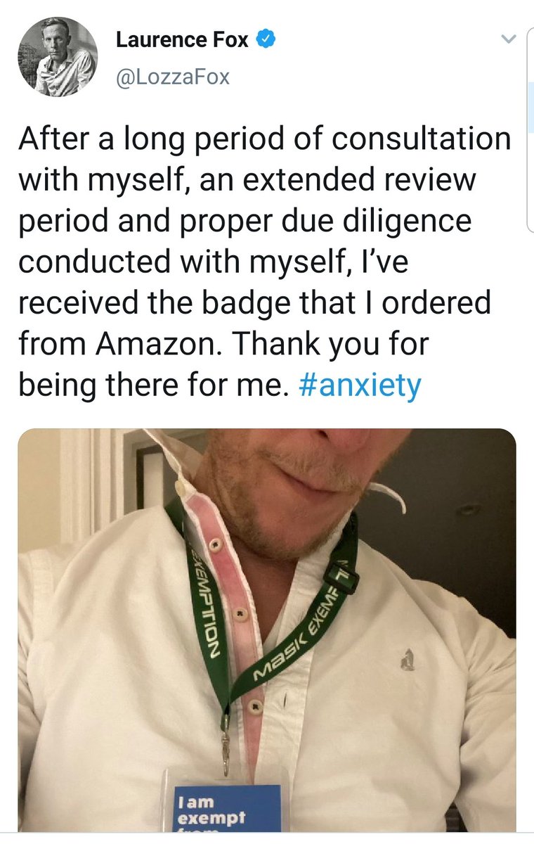 I didn't realise "oxygen thief" was a legitimate reason for not wearing a mask. I'm autistic and asthmatic. I have PTSD and anxiety, and you know what. I still wear a mask. Douchebags like Fox enabling the spread of Covid cause me far more anxiety than wearing a piece of cloth.