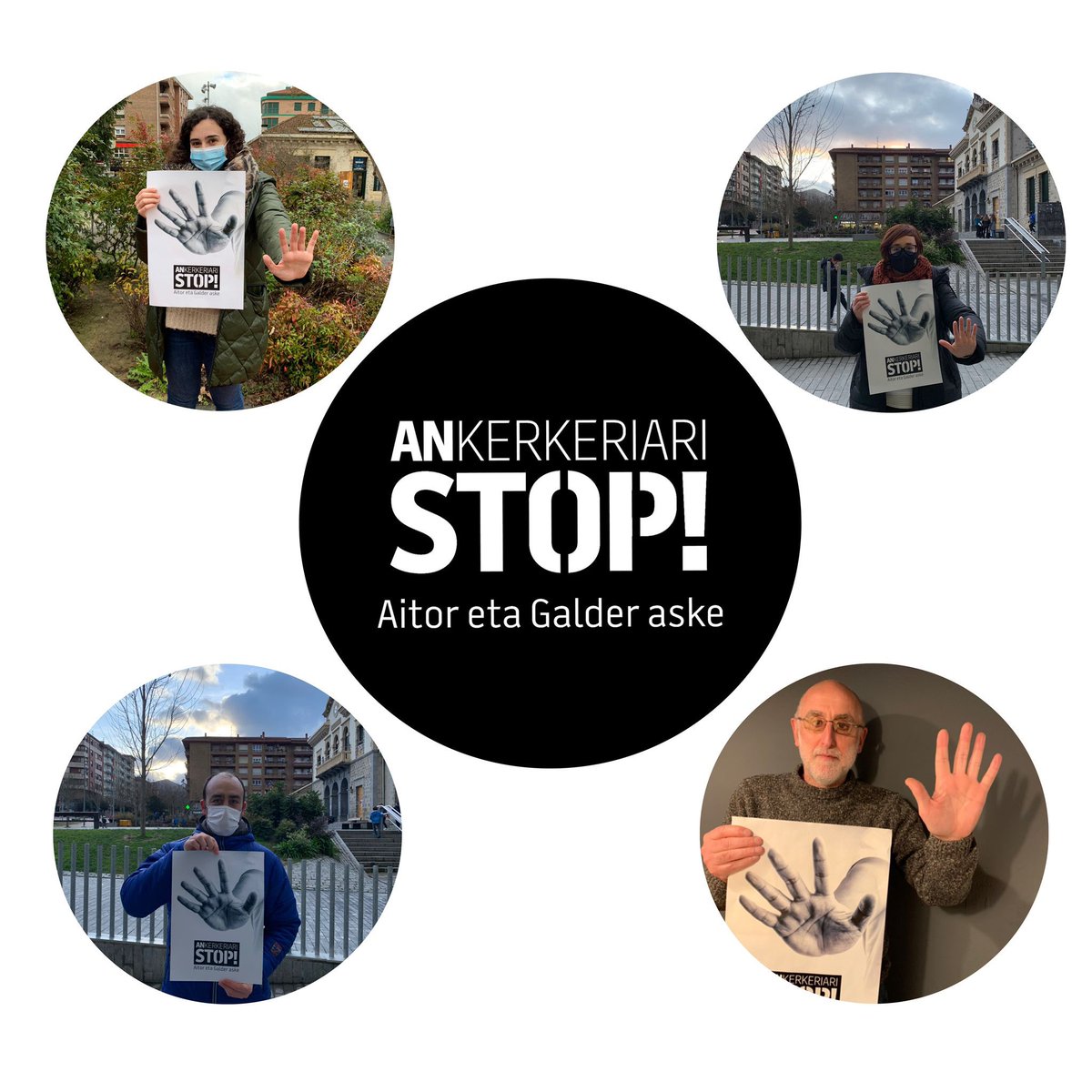 #ANkerkeriariSTOP 🤚🏾

Galder eta Aitor aske nahi ditugu! Euskal gazteen eta haien militantzia politikoaren aurkako enegarren auzia dugu hau, aski da!

Arratsaldean denok Gasteiza!