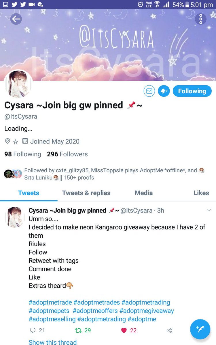 MaahiKalra02's tweet photo. @ItsCysara Done ♡ 
Proof - https://t.co/T8qgM96Ccj