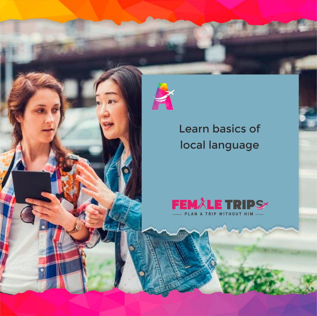 FemaleTrips's tweet photo. It has its risks, as does anything in life, but it's a great way to experience a culture or region. A smile (and Google Translate) can go a long way, even if you don't speak the same language.
We understand that it is not easy for everyone to begin.That is why we at Female Trips. https://t.co/8iMi3WbNKx
