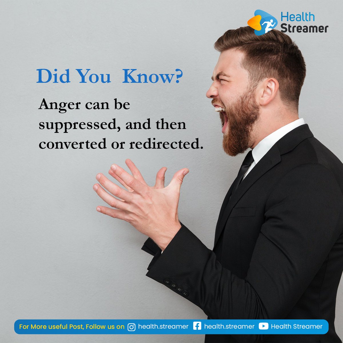 HealthStreamer's tweet image. Did you know?

#anger #angercontrol #angers #healthybody #healthylife