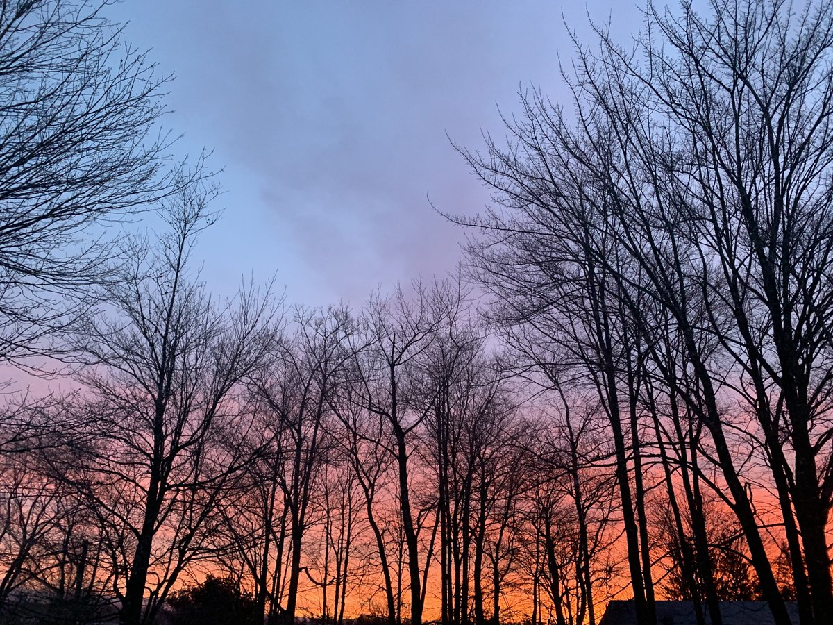 stewiacke_Pam's tweet photo. Red sky in the morning, sailors take warning...Beauty of a sunrise in Stewiacke #sunrise #midJanuary https://t.co/epi8xmSwhH