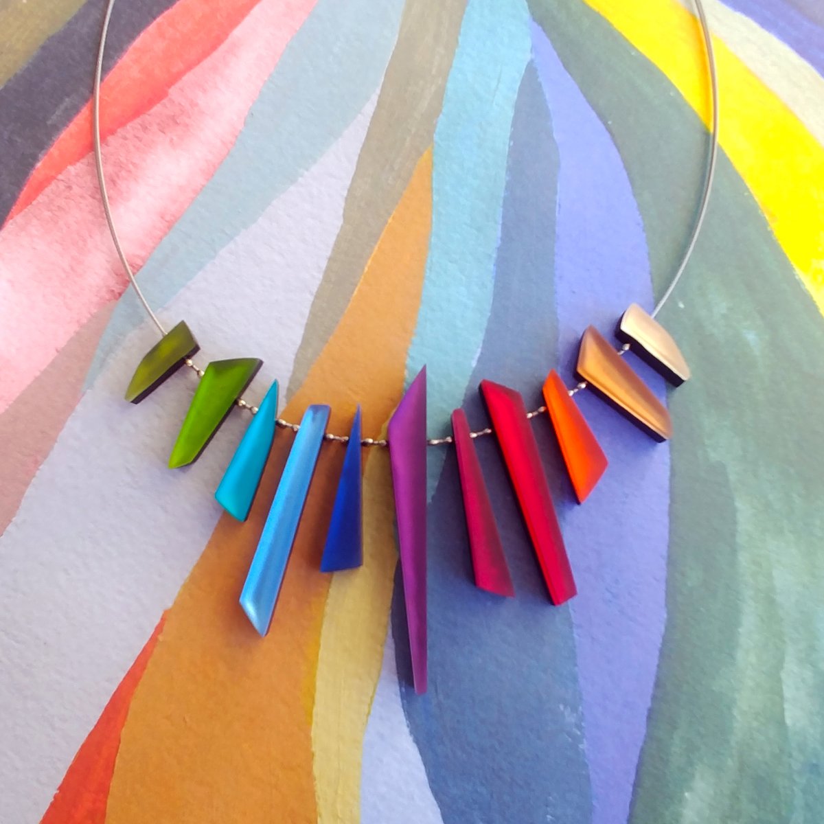 Jewellery_Stop's tweet image. We thought the middle of January deserved a burst of Rainbow! Keep going everyone!❤️ Sending Lockdown Love to all!❤️#rainbowjewellery #rainbowfashion #multicoloured #colourfuljewellery #resinjewellery #resinnecklace #rainbownecklace #statementnecklace #lockdownlove#jewellerygifts