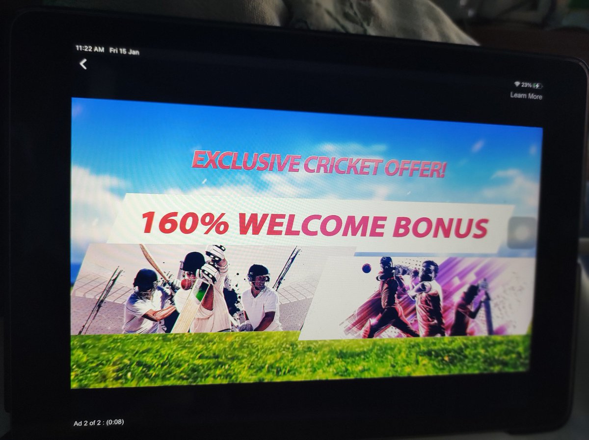 During the one-day leg of the India - Australia series,  @SonyLIV aired two ads, both of them international betting companies. Betway and Dafabet. 1/n