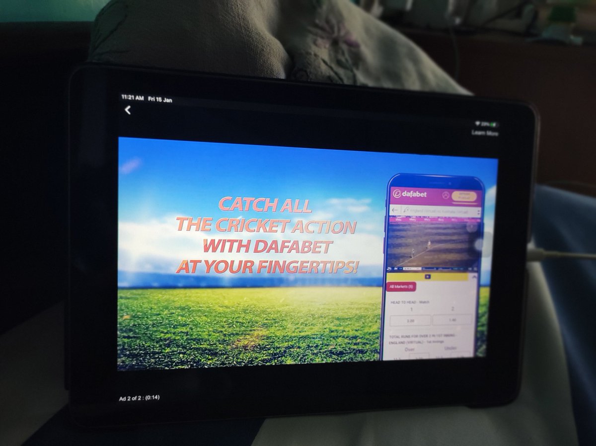 During the one-day leg of the India - Australia series,  @SonyLIV aired two ads, both of them international betting companies. Betway and Dafabet. 1/n