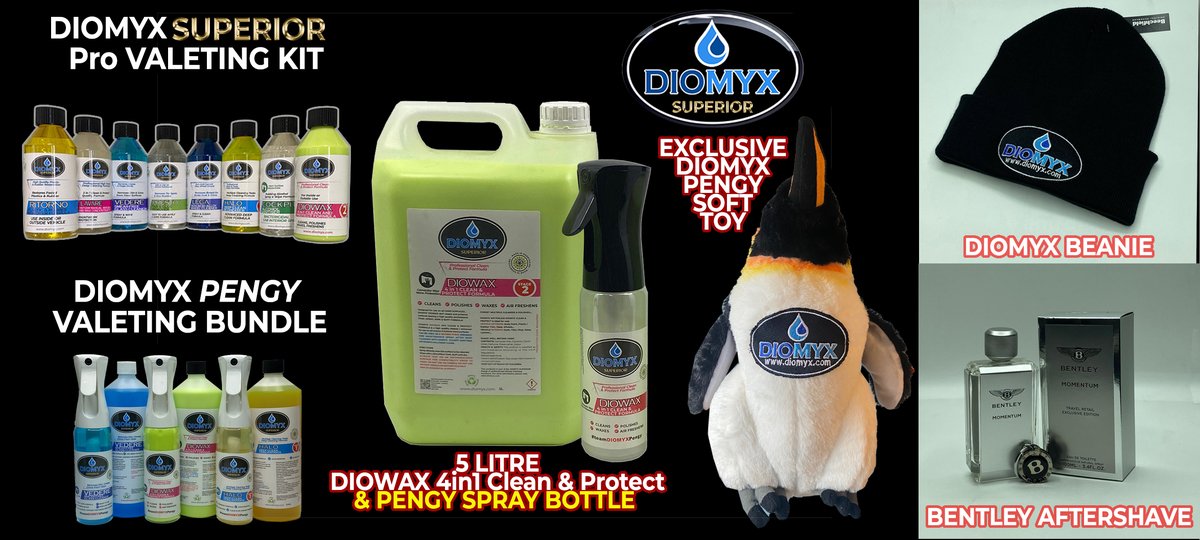 ITS UNCLE ALBERTS LOCKERDOWN SATURDAY COMPETITION TIME!

WIN THREE OF THE ITEMS OF YOUR CHOICE; 
DIOMYX Valeting Kit
DIOMYX Pengy Kit
5 Litre Diowax 4in1 + PENGY SPRAYER
PENGY Soft Toy
DIOMYX Beanie

- FOLLOW
- LIKE
- RETWEET with #teamDIOMYXPengy

DRAWN AT 6pm TONIGHT

GO!!