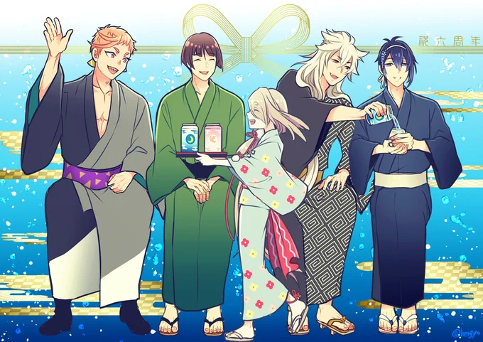 #刀剣乱舞六周年 
ゲーム六周年&三条軽装おめでとう!そして本日就任六周年おめでとう私 