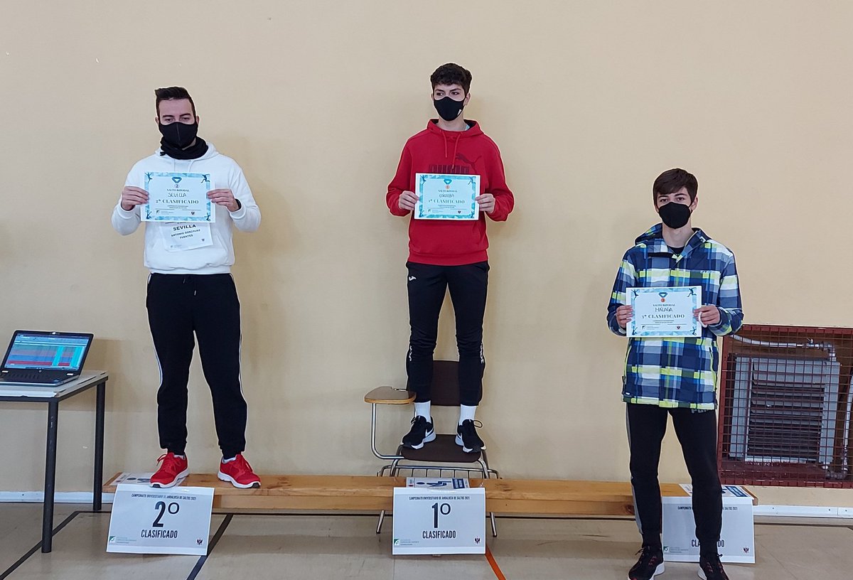 Campeonatosalt1's tweet photo. Prueba de salto bipodal:
🥇 Córdoba
🥈 Sevilla
🥉 Málaga https://t.co/Vce0jwJiGT