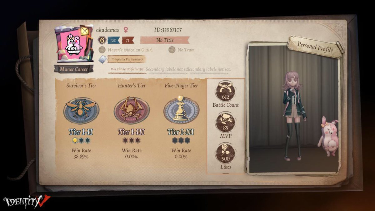 voresanemi's tweet photo. I'm playing Identity V. Fancy a game? https://t.co/8IHDeYQUnm