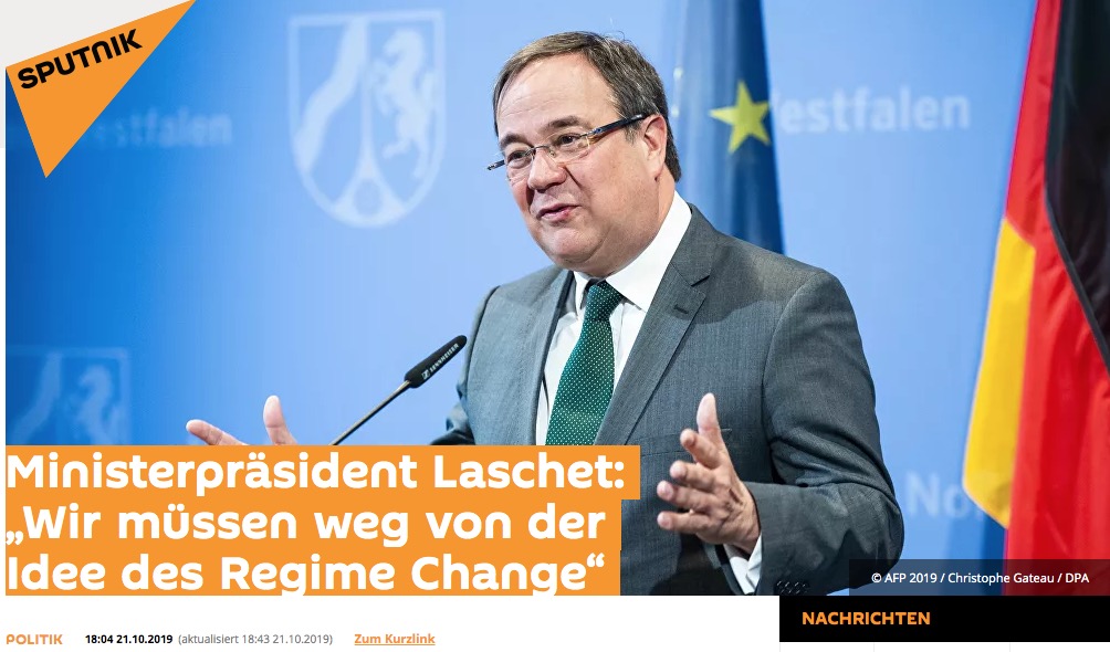 More quotes by him:"We will need Assad"2015"It is good that Putin participates in Syria"2016"We have to get away from the idea of regime change""It was wrong from the start to see only the Arab Spring in Syria""We have to re-enter into a stronger dialogue with Russia"2019