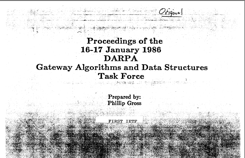 ietf's tweet photo. On 16-17 January 1986, in San Diego, California, 21 people gathered for what came to be known as the very first IETF meeting. Proceedings from #IETF1 and every other IETF meeting are freely available at: https://t.co/xM8BItyp8s https://t.co/AD4chfTidI