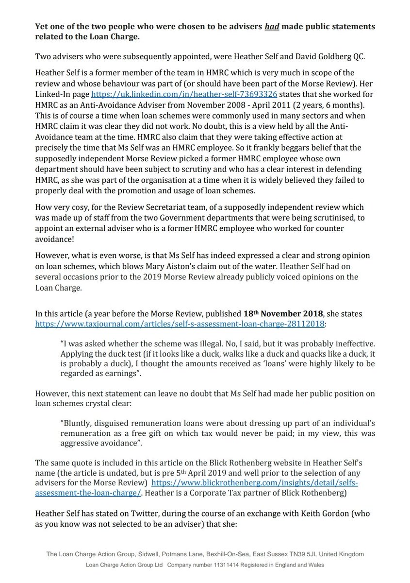 Loan Charge Action Group [LCAG] tweet media