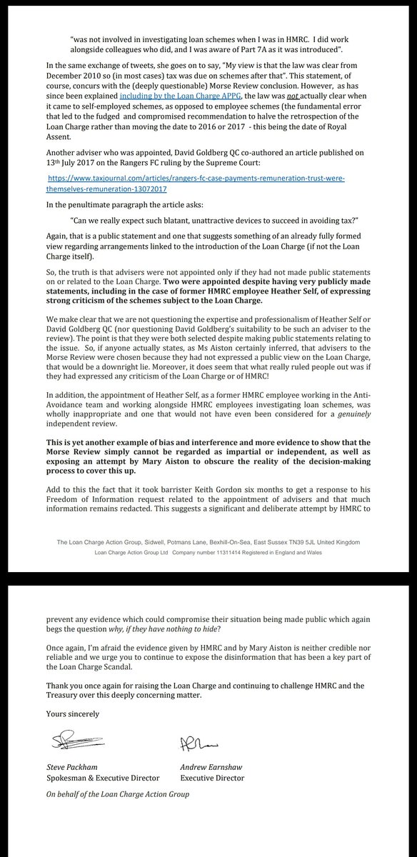 Loan Charge Action Group [LCAG] tweet media