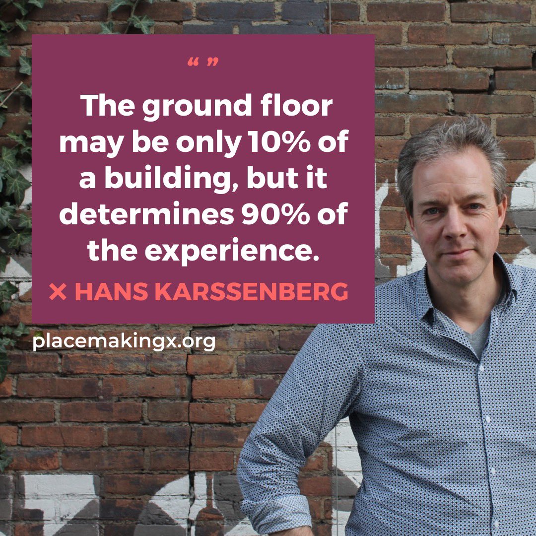 PlacemakingX's tweet photo. “#Publicspace is the backbone of any sustainable city.
#TheCityAtEyeLevel & #TheHumanScale should be fundamental to #PlaceLedDevelopment.” @hanskarssenberg’s #PlacemakingX profile:
https://t.co/LN8T22dmzb
#PlacemakingEurope #OurCity https://t.co/SJsfxx5tby