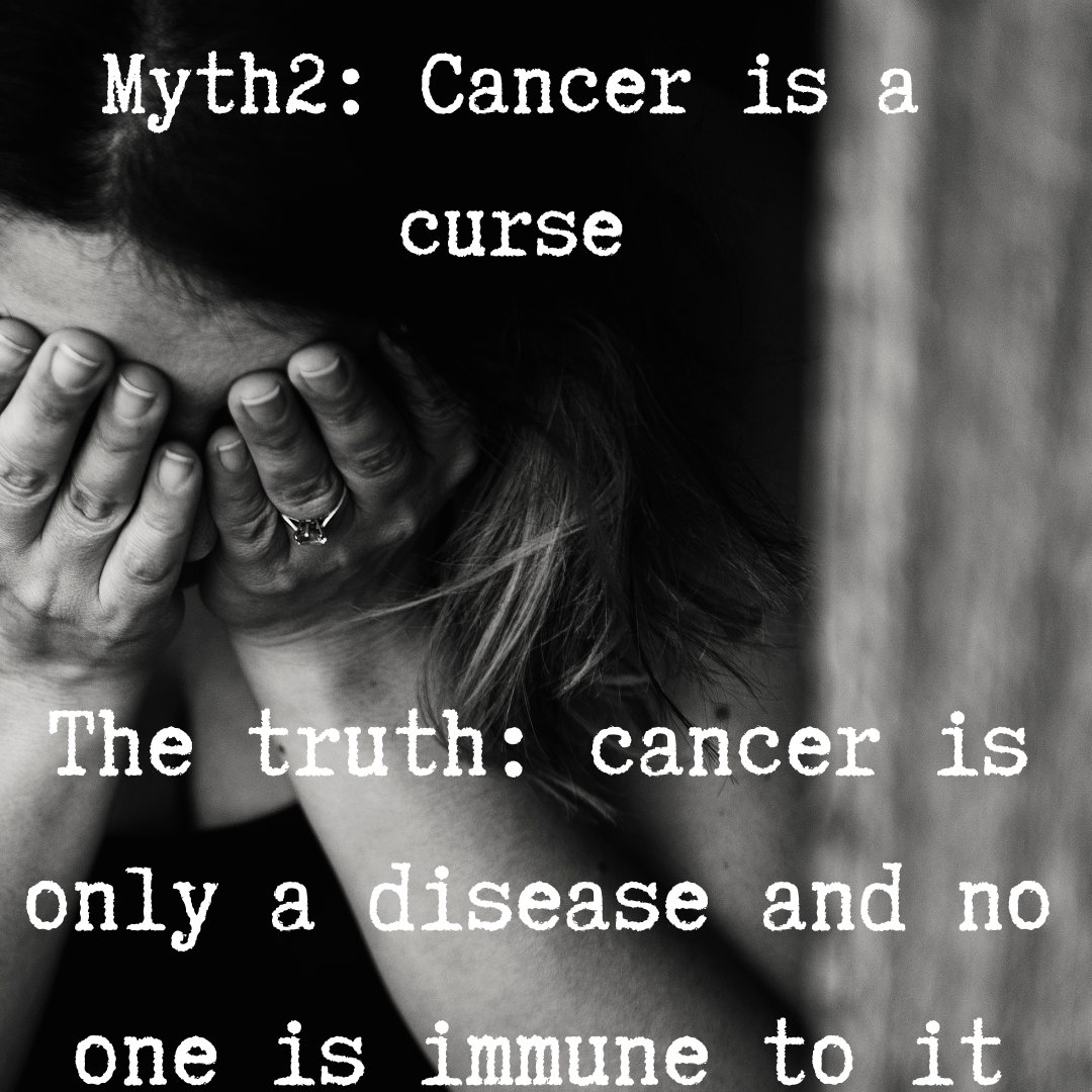 BreastRise's tweet photo. In Africa, different myths surround cancer and have impacted negatively on the outcomes for patients. This is because they prevent people from getting the right treatments early.
They are myths and all lies.
Below are the truths.
#racbf
#fightingcancer https://t.co/Ddd26IdGPC