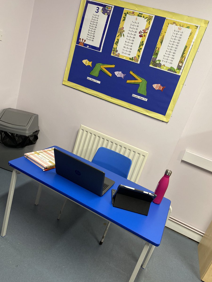 Miss_A_Simms's tweet photo. What a lonely week being the ‘teacher on duty’ in school with hardly any staff or children ☹️ it has been lovely to see my class via Teams though, being back together in the classroom can’t come quick enough 👩🏼‍🏫❤️ https://t.co/yMJqBQhgo9