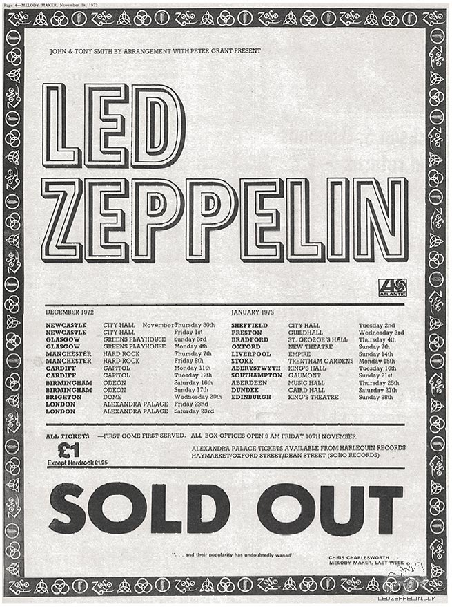 LedZeppDay's tweet photo. January 16, 1973

Led Zeppelin play in Aberystwyth, UK https://t.co/ktjkW0Mgtg