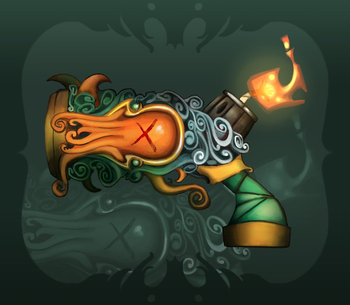goblin_hat's tweet photo. Final designs for the Aquatic Moon discord's monthly design challenge. The theme for this month was WoW weapon designs. This was fun to do and I learned some stuff along the way. 

#worldofwarcraft #digitalart #fantasy https://t.co/fuvNKj2Dkv