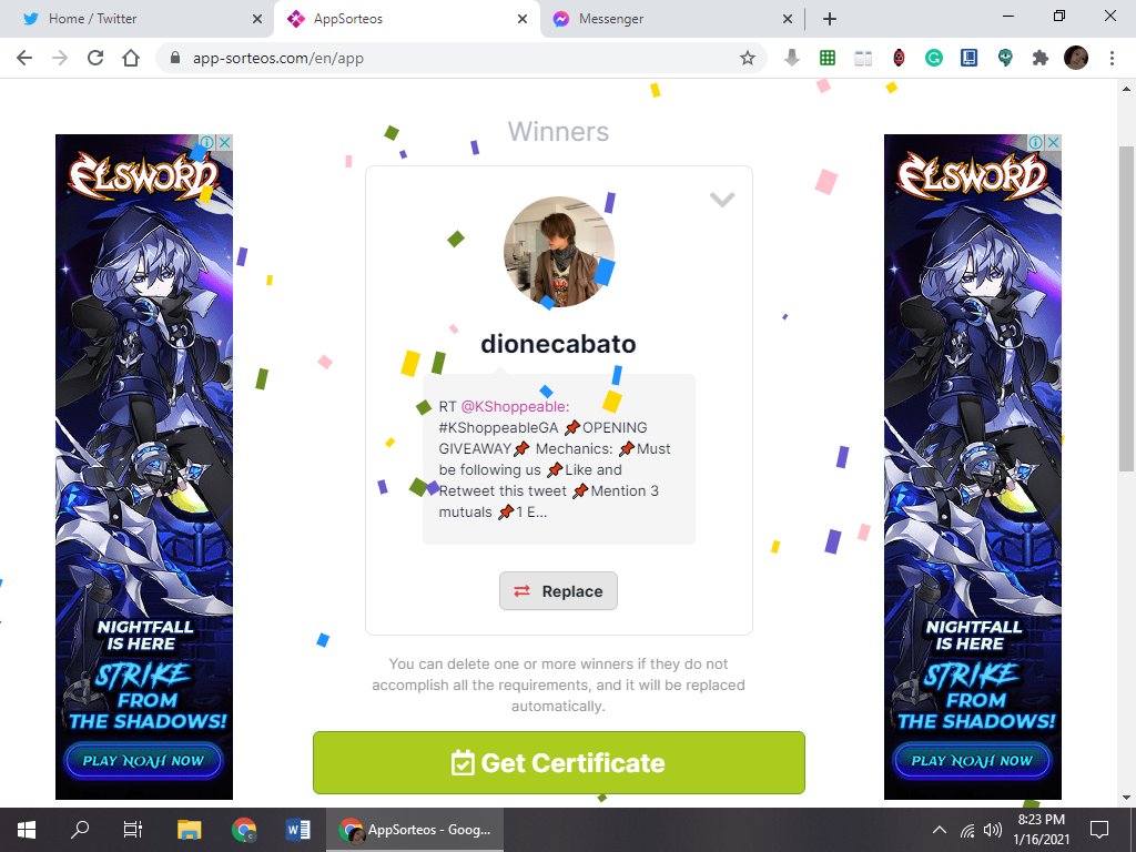 KShoppeablePH's tweet photo. #KShoppeableGA

Winner of 50 php gcash 🥳

you have 5 mins. to claim your price~ https://t.co/62hva3kbM1