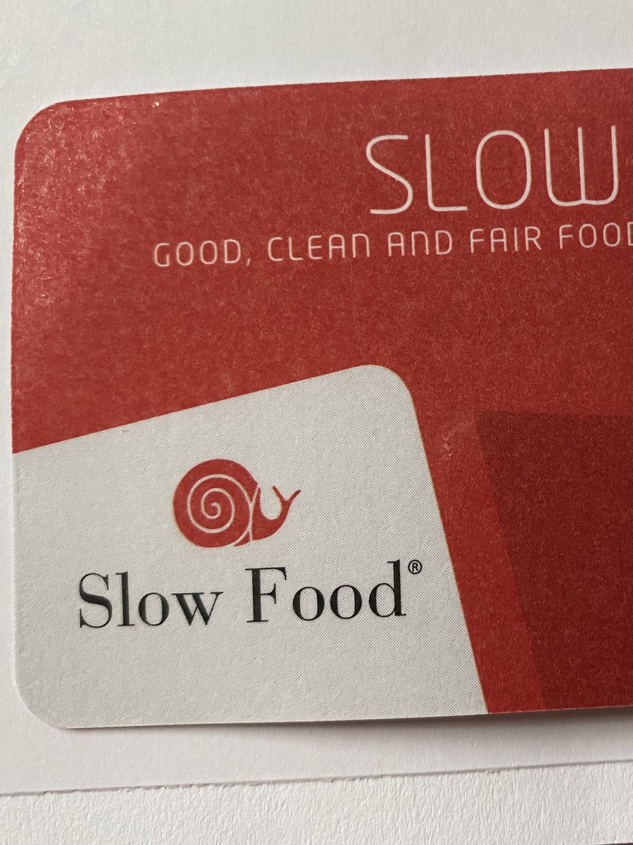 Always a good day when #slowfood membership card arrives! #goodcleanfair #slowfoodlondon