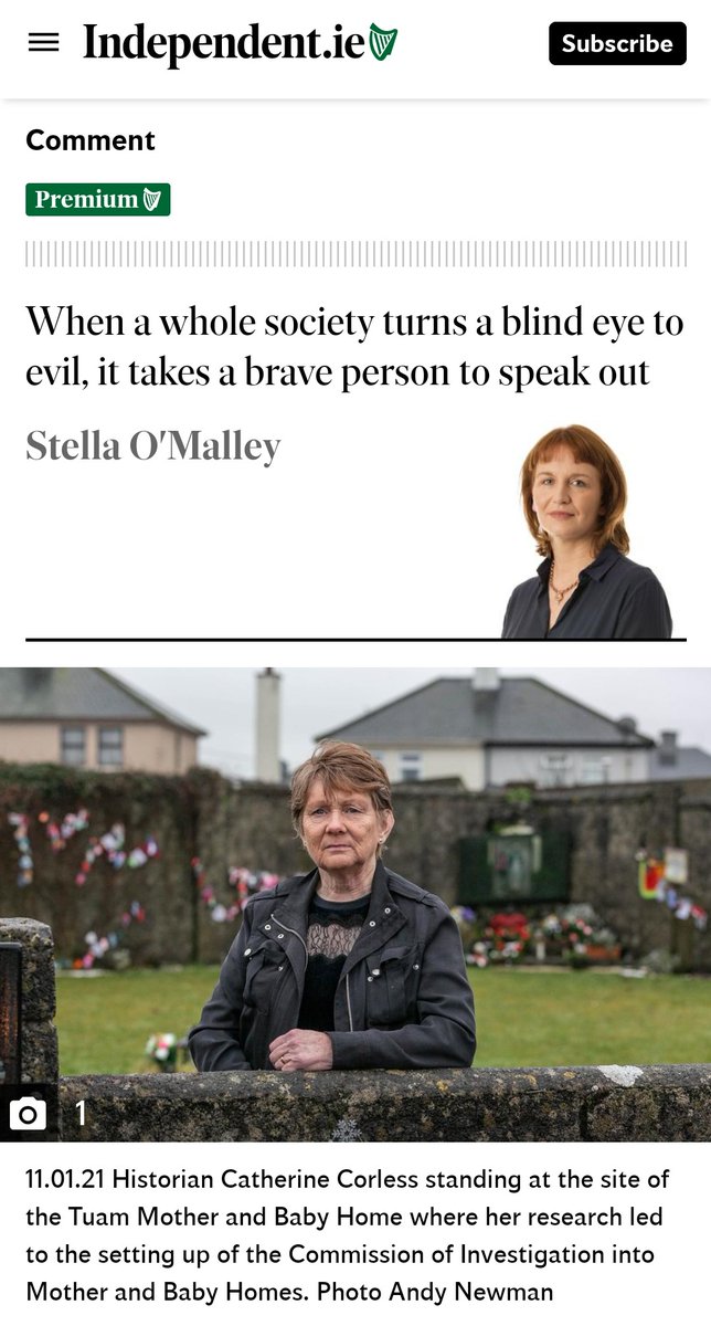 WhistleIRL's tweet photo. When a whole society turns a blind eye to evil, it takes a brave person to speak out

How do we begin to say thank you to Catherine Corless?

https://t.co/05Ox0V7yR5
#motherandbabyhomes
#motherandbabyhomesreport
#tuambabies

Shame on Terry Prone, @LeoVaradkar &amp; @FitzgeraldFrncs https://t.co/SO7Le22DCd