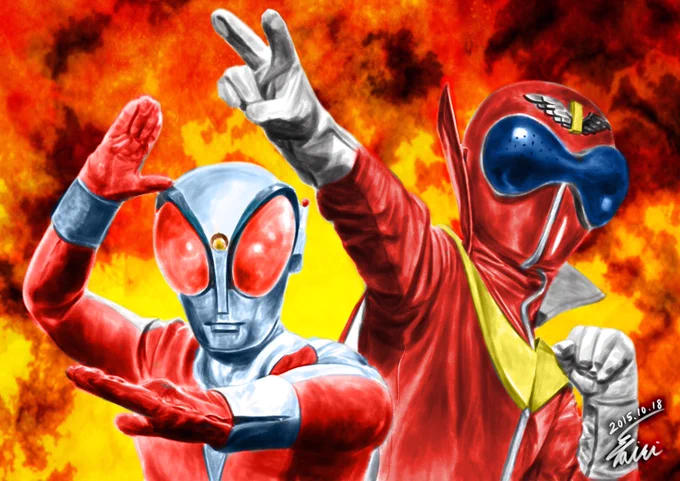 今日は #ヒーローの日 でしたか!いつも僕らを守ってくれるヒーローに感謝!! 