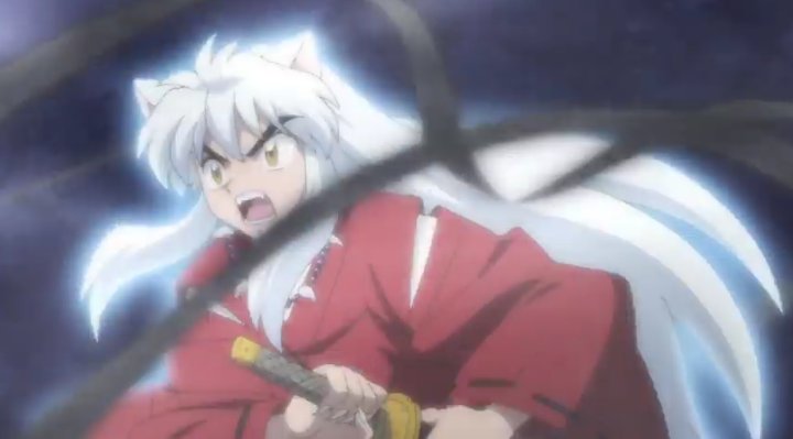 Inuyasha destruye su cabaña (Español latino con las voces de Ana y