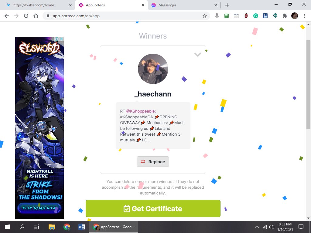 KShoppeablePH's tweet photo. #KShoppeableGA

Winner of 50 php gcash 🥳🥳

you have 5 mins. to claim your price~ https://t.co/Cf3dhHYdEB